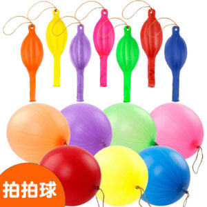 latex children's elastic bouncy ball with rubber band