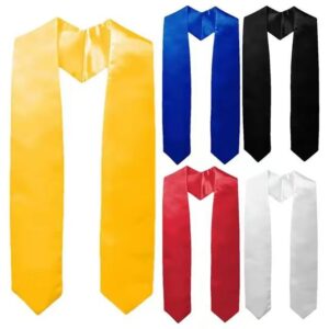european and american bachelor's degree graduation gowns with shawls and sashes