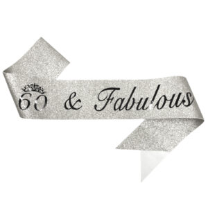 glitter pink birthday banner