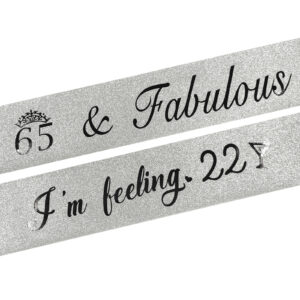 glitter pink birthday banner